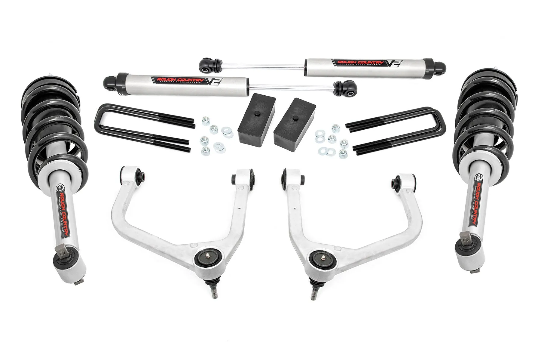 Rough Country Lift Kit GMC Sierra 1500 2WD/4WD (19-22) [3.50" Lift] w/ or w/o Struts