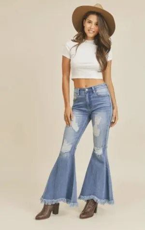 RUBBERBAND FRINGE BELL JEAN
