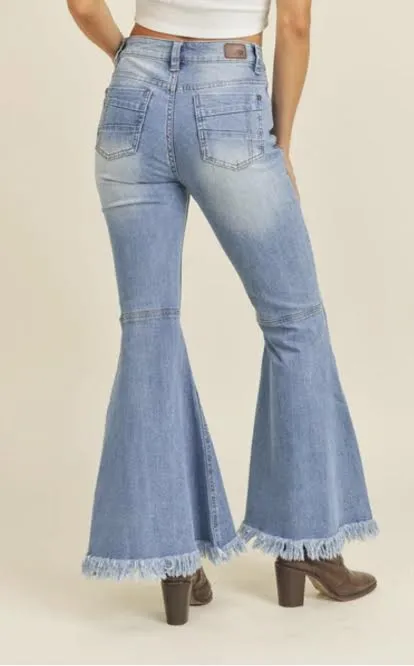 RUBBERBAND FRINGE BELL JEAN