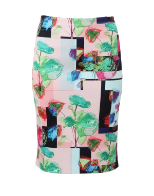 Scuba Floral Skirt