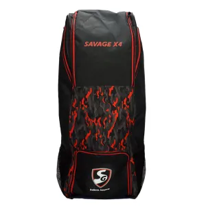 SG Savage X4 Duffle Wheelie Cricket Kitbag, Large