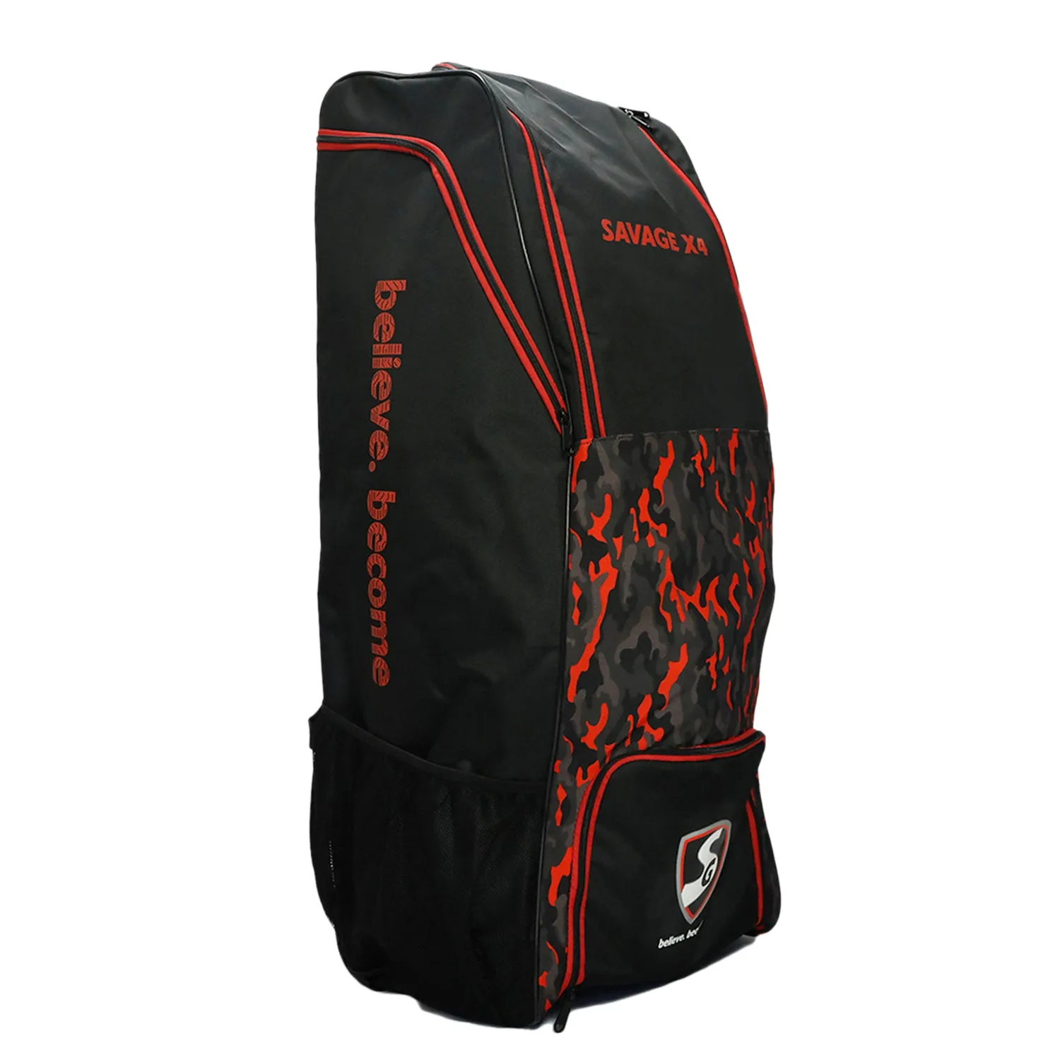 SG Savage X4 Duffle Wheelie Cricket Kitbag, Large