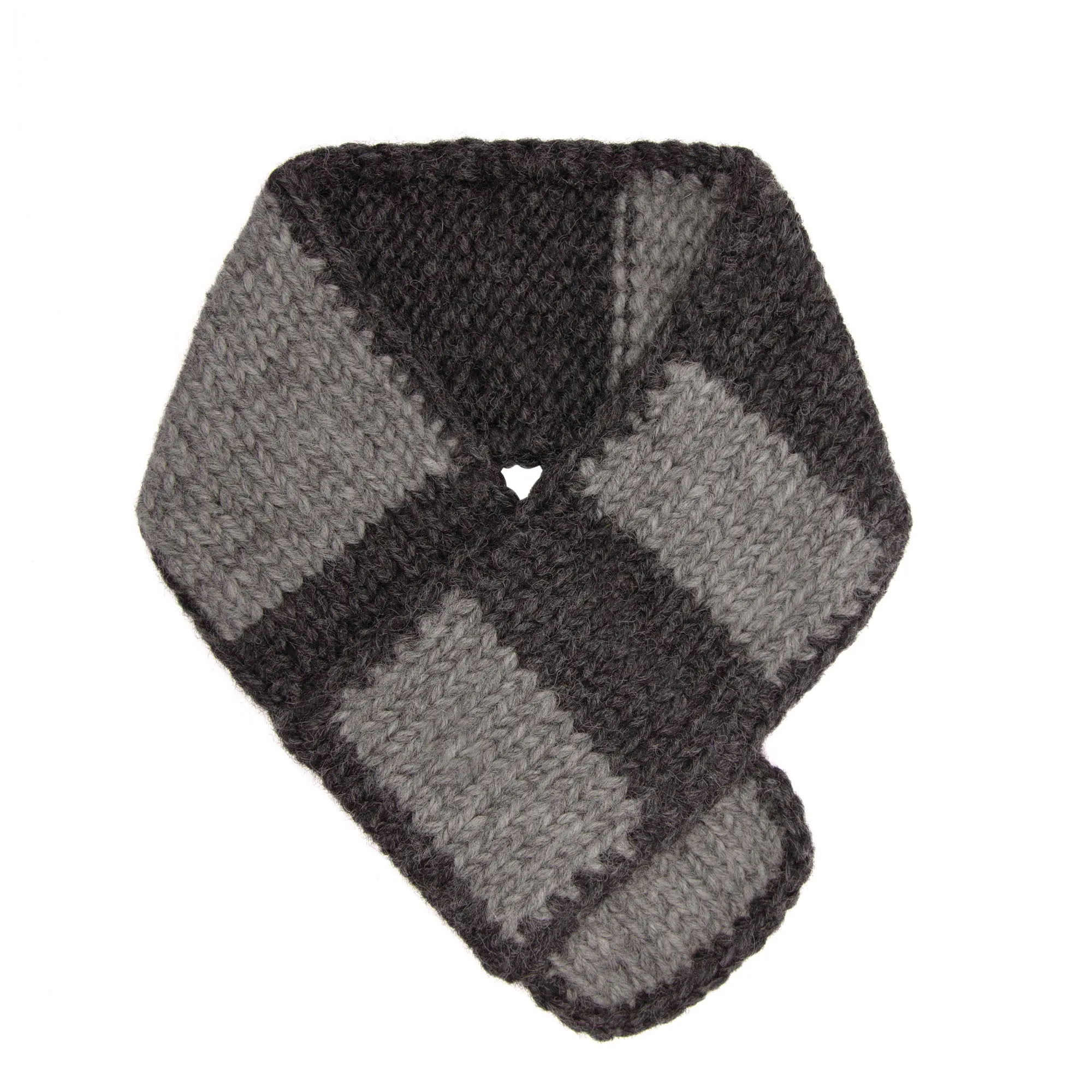 Smithy Black & Grey Stripe Pull-On Dog Neck Warmer