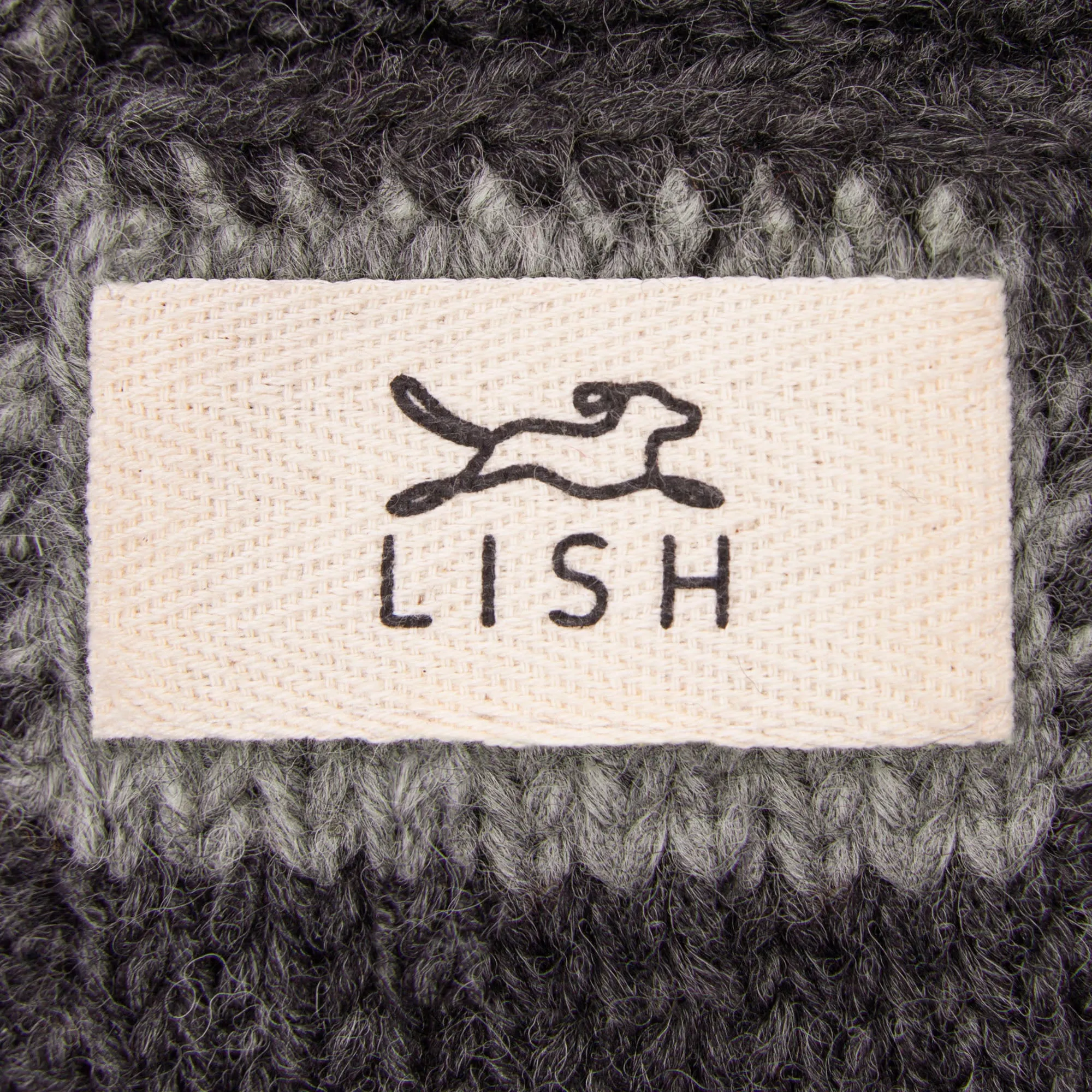 Smithy Black & Grey Stripe Pull-On Dog Neck Warmer