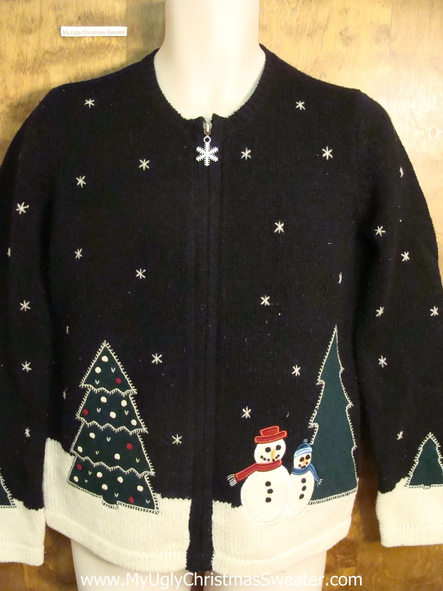 Snowman Couple in Love Cute Holiday Sweater