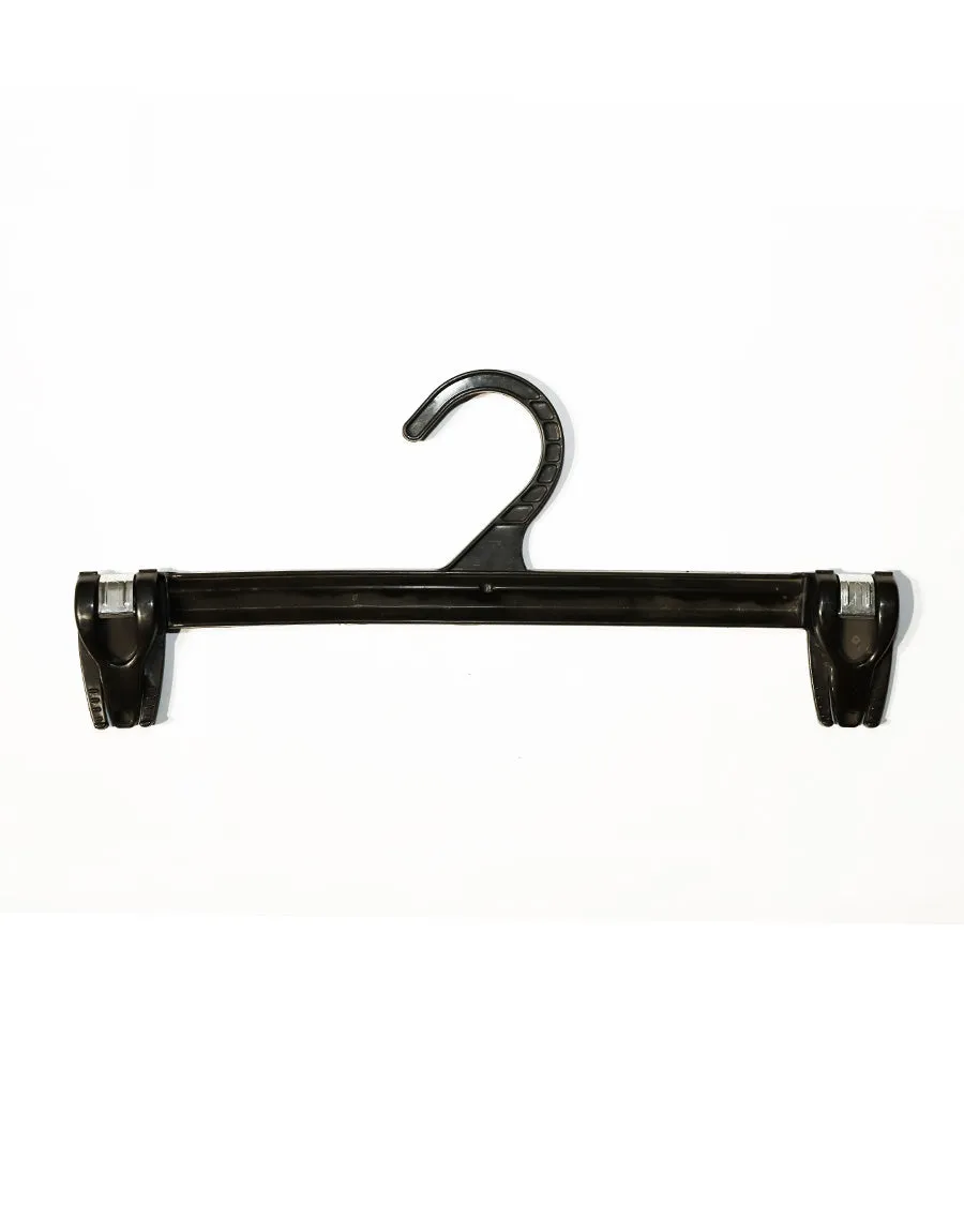 Solid Plastic With Durable Adjustable Clipper Hanger Fl310Bl Bottom-Black