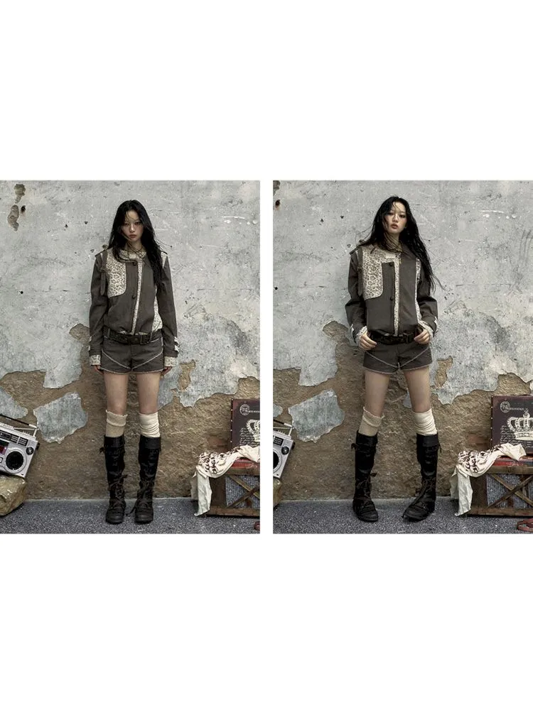Spliced Leopard Jacket Coat【s0000009969】