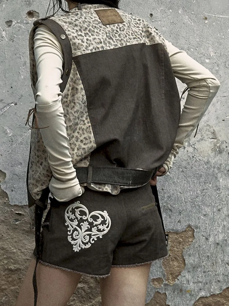 Spliced Leopard Jacket Coat【s0000009969】