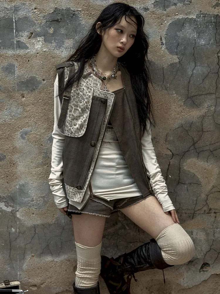 Spliced Leopard Jacket Coat【s0000009969】