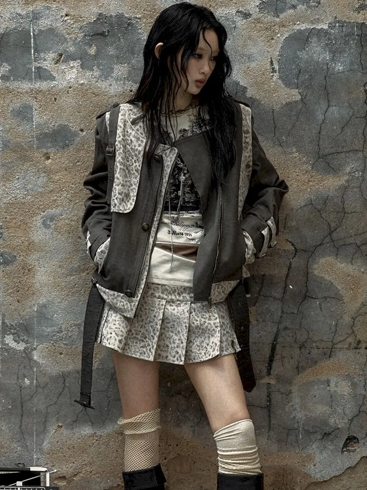 Spliced Leopard Jacket Coat【s0000009969】