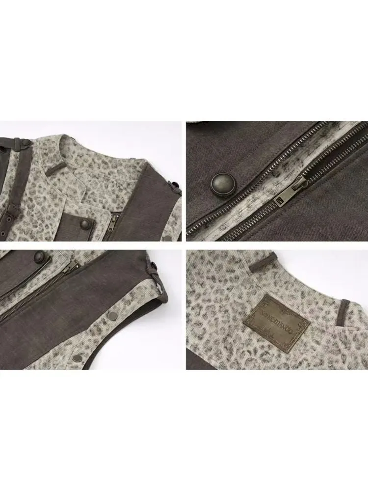 Spliced Leopard Jacket Coat【s0000009969】