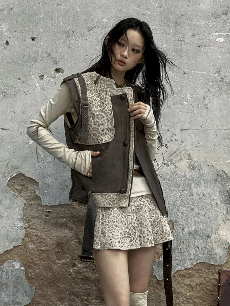 Spliced Leopard Jacket Coat【s0000009969】