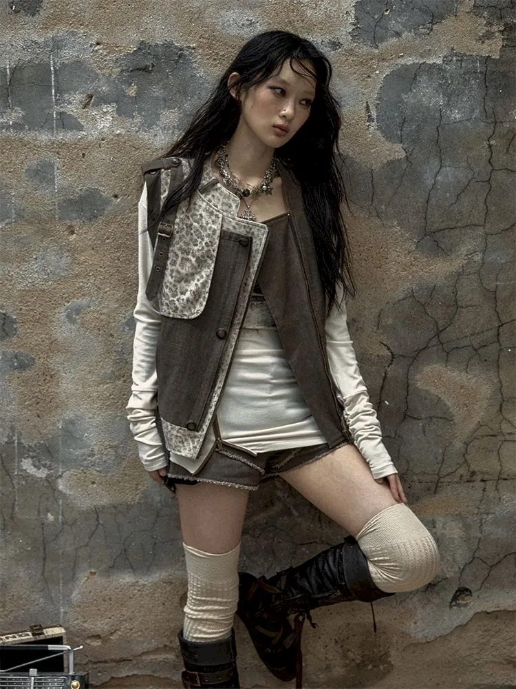 Spliced Leopard Jacket Coat【s0000009969】