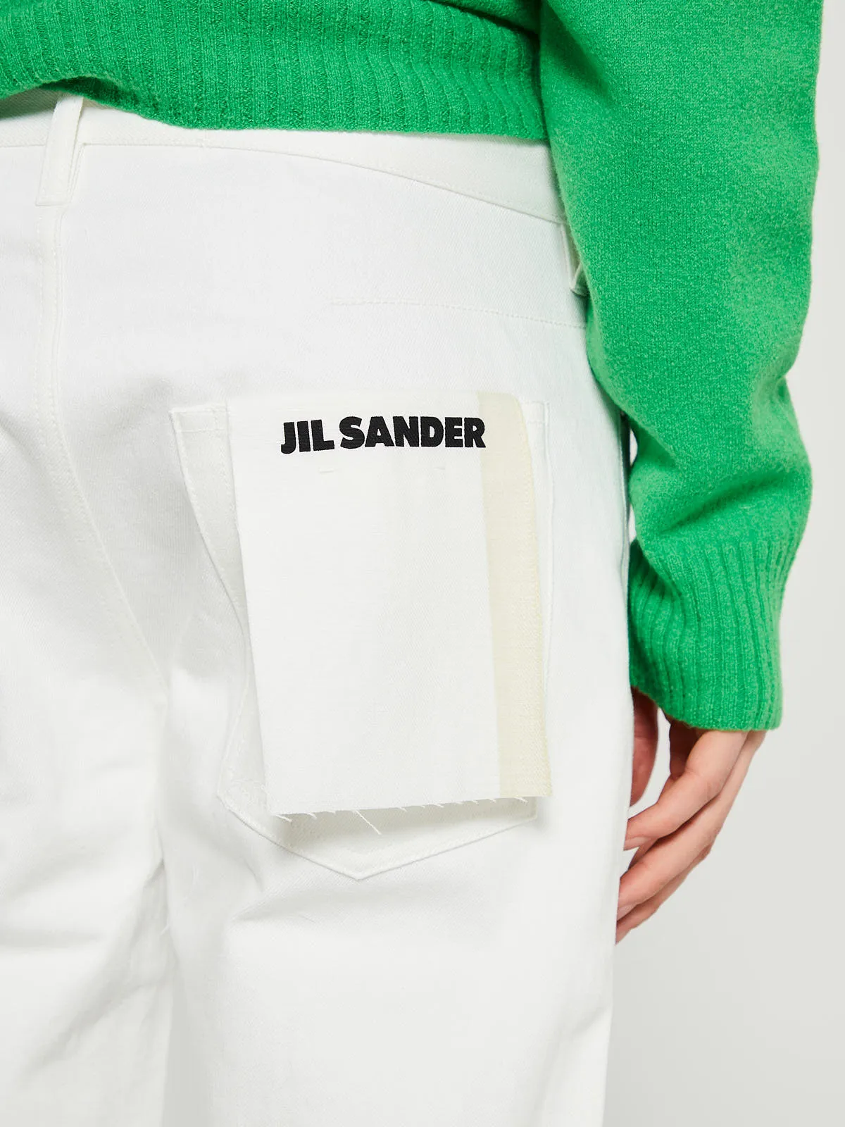 Standard Denim Trousers in Cosmic Latte