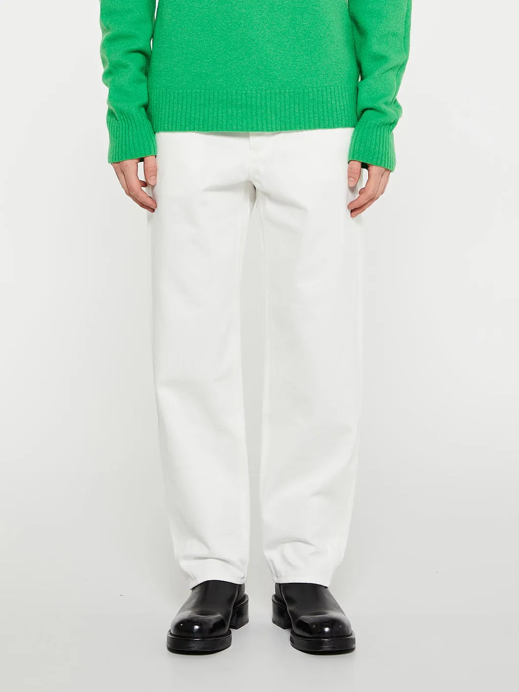 Standard Denim Trousers in Cosmic Latte