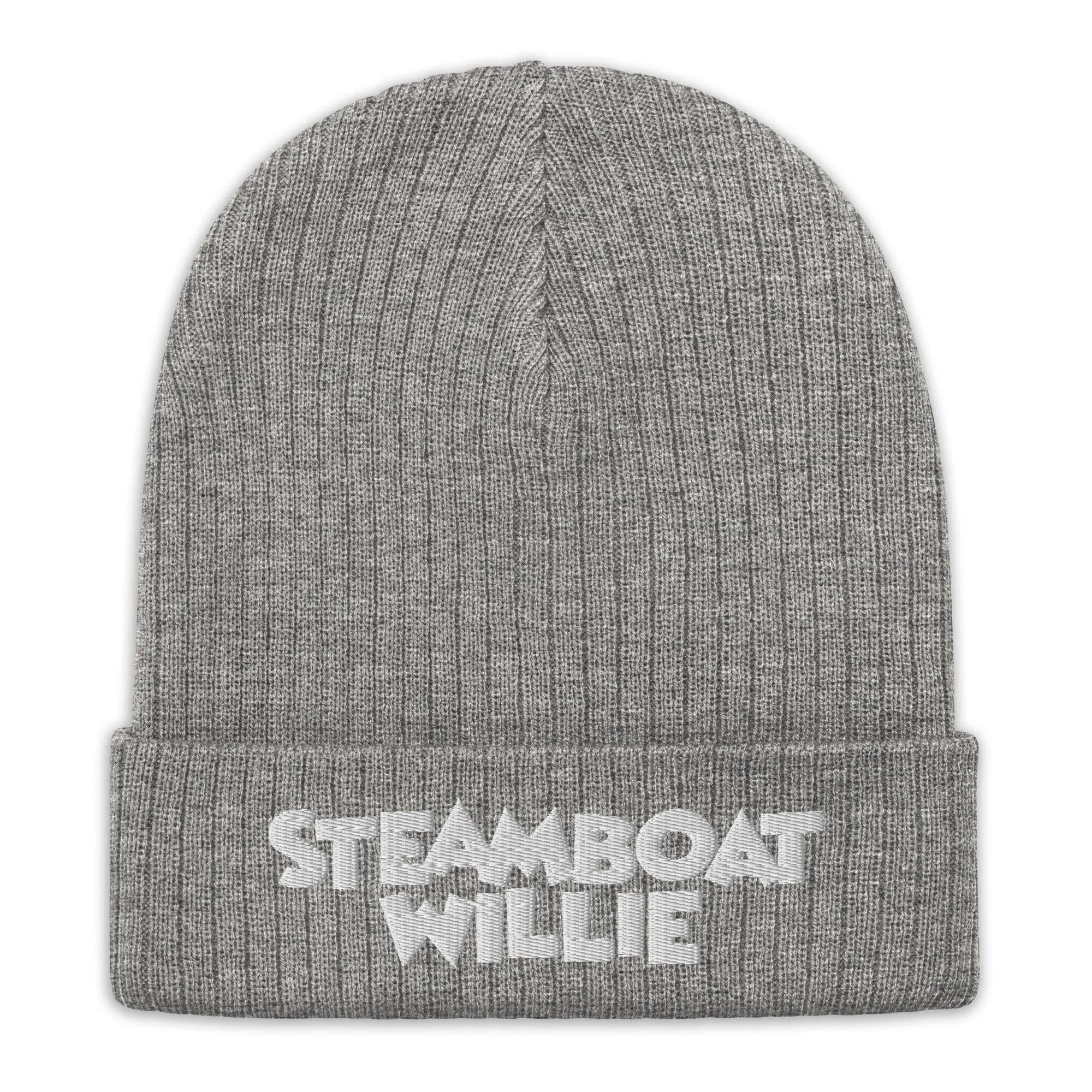 Steamboat Willie Ribbed Knit Beanie
