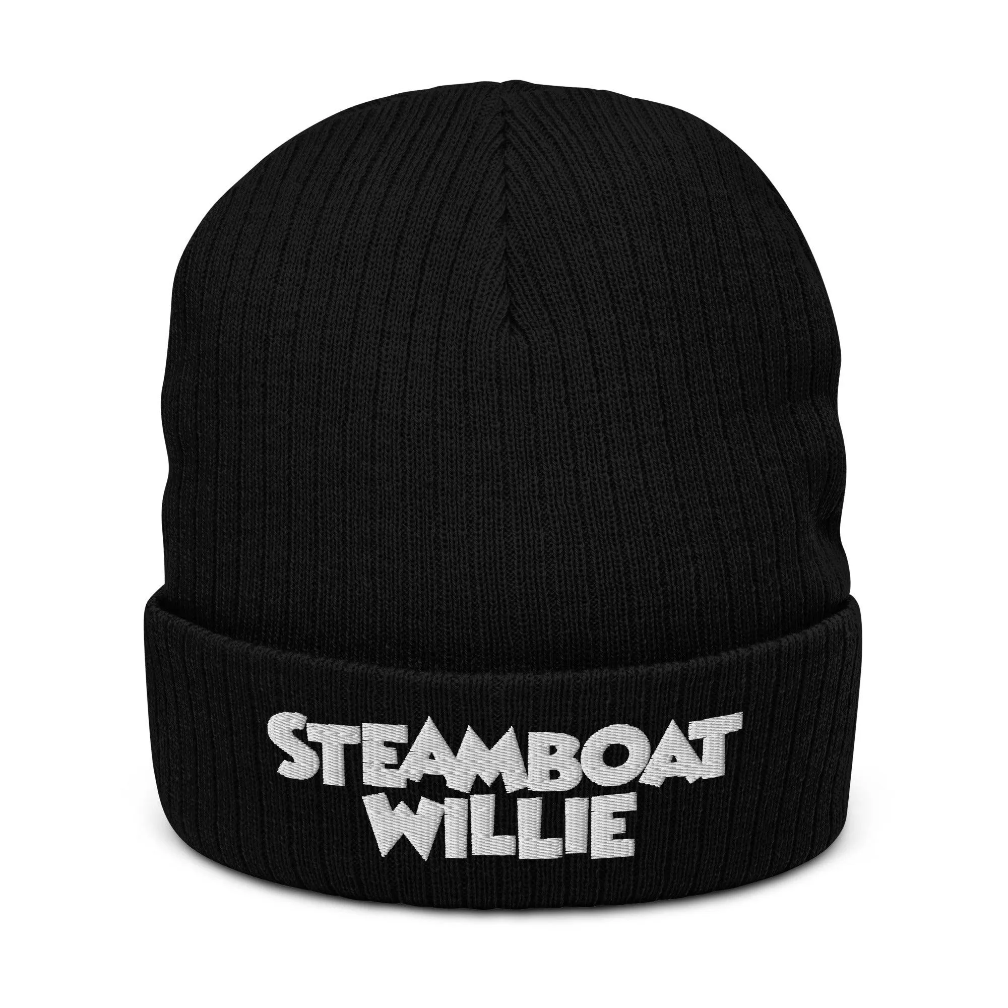 Steamboat Willie Ribbed Knit Beanie