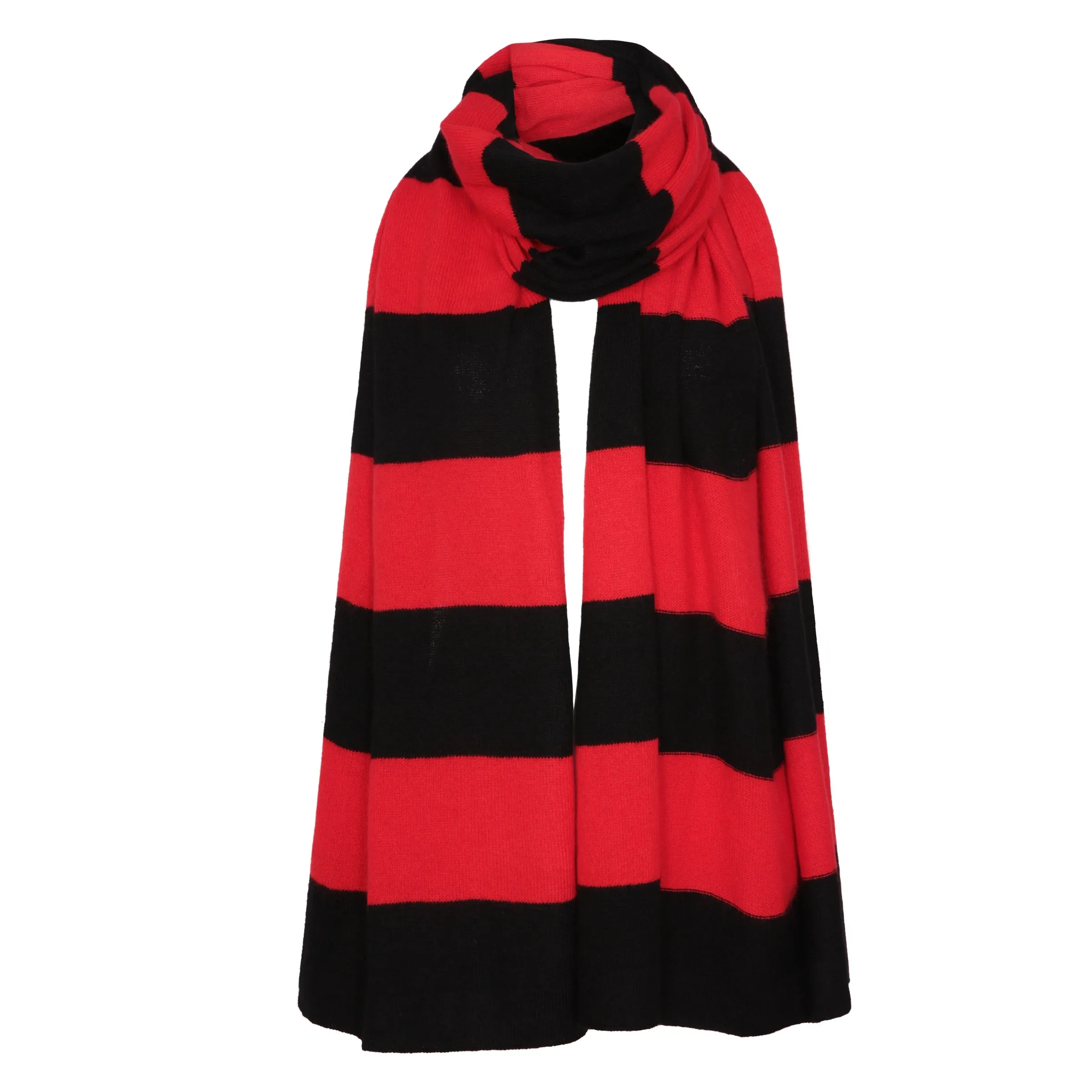Stripe Scarf Black/Red