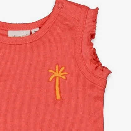 SUNNY DAYS Palm Tree Singlet Top