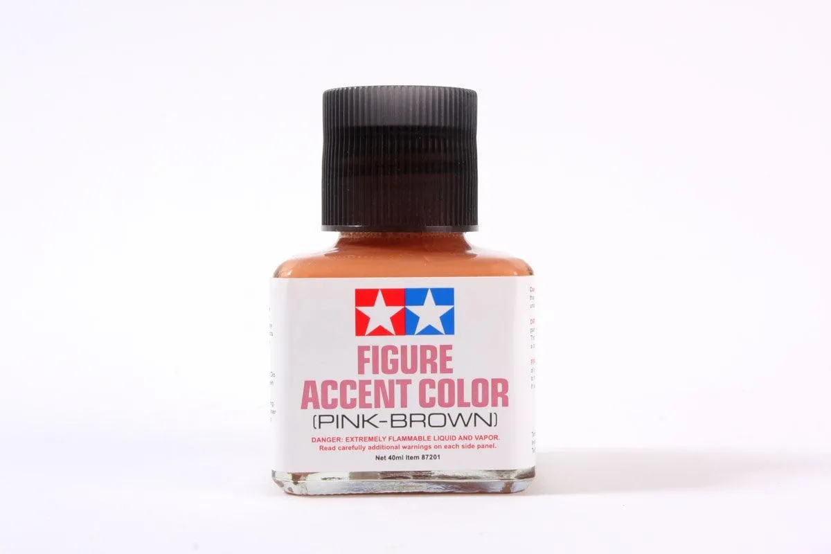Tamiya 87201 Figure Accent Color Pink Brown 40ml TAM87201