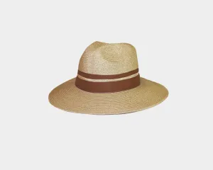 Tan Leather Strap Explorer Hat - The Malibu