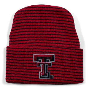 Texas Tech Stripe Knit Cap