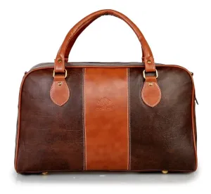 The Clownfish Ambiance Series Duffle Bag - Stylish & Durable | 24L | Synthetic Brown | Unisex