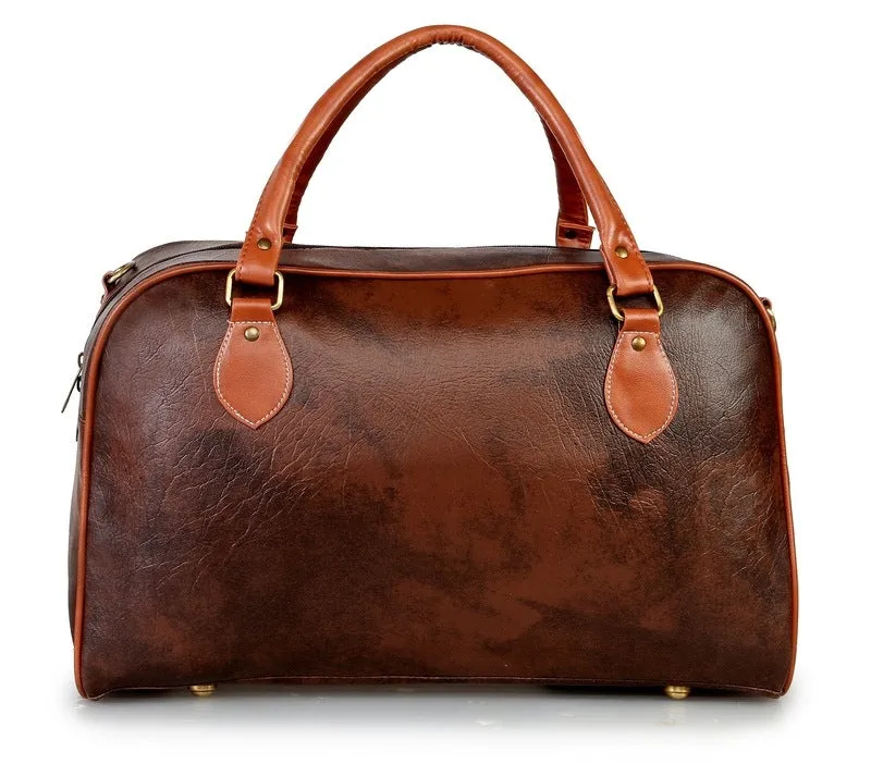 The Clownfish Ambiance Series Duffle Bag - Stylish & Durable | 24L | Synthetic Brown | Unisex