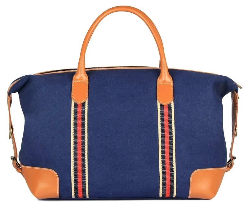 The Clownfish Canvas Travel Duffle - Durable, Stylish | 43 cm Capacity | Blue