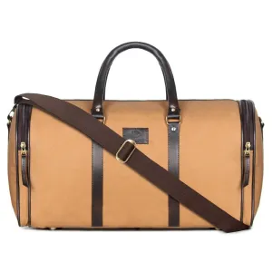 THE CLOWNFISH Ewan Series 43 Litres Canvas Travel Duffle Bag Luggage Weekender Bag Daffel Bags Air Bags Luggage Bag Travelling Bag Truffle Bags Duffel Bags For Men And Women (Black), 20 CM
