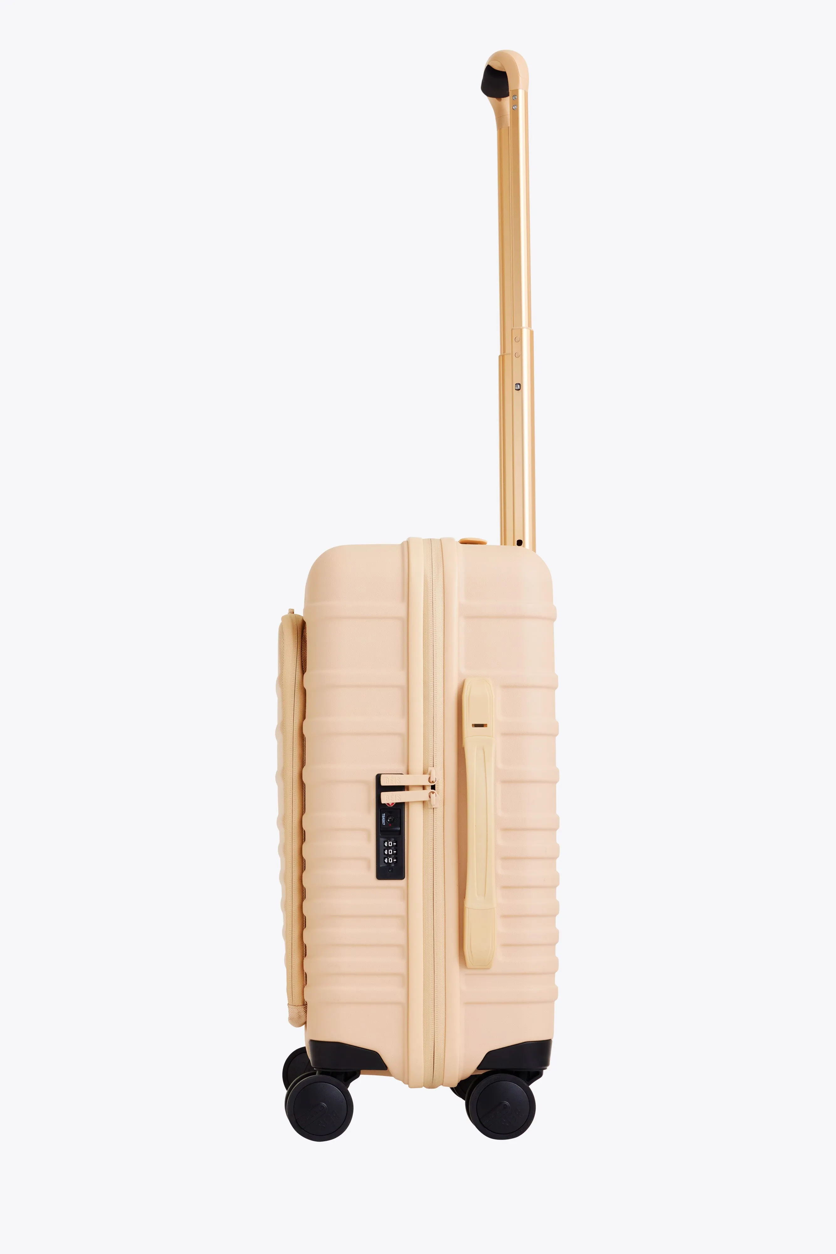 The Front Pocket Carry-On Roller in Beige