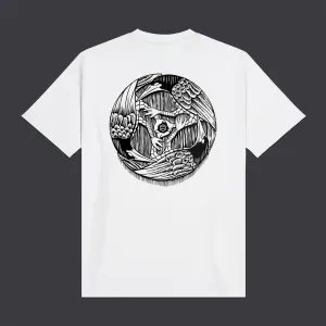 Three Ravens Tee White