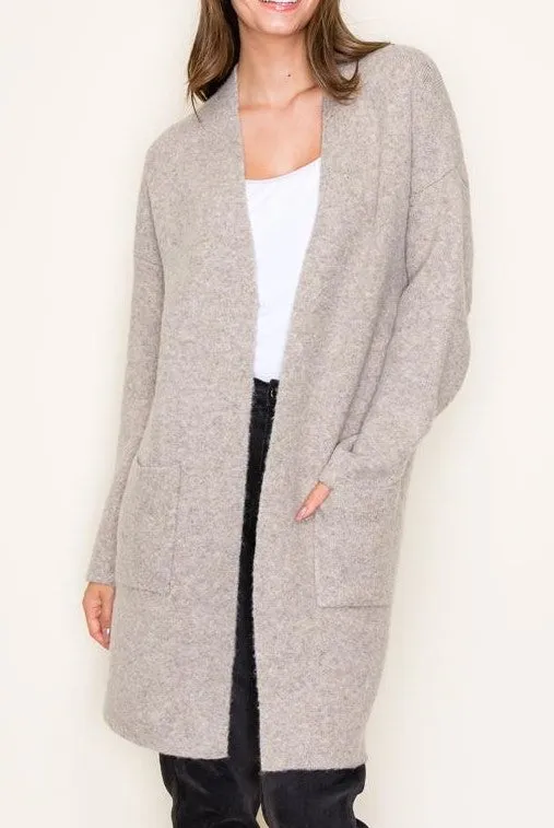 Tilly Sweater Cardigan- Mushroom