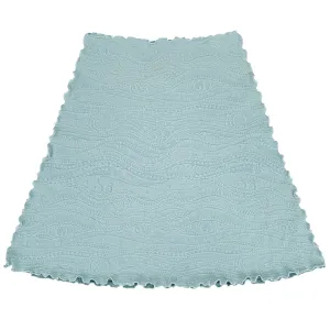 Tourmaline Catty Jacquard Knit Bias Skirt