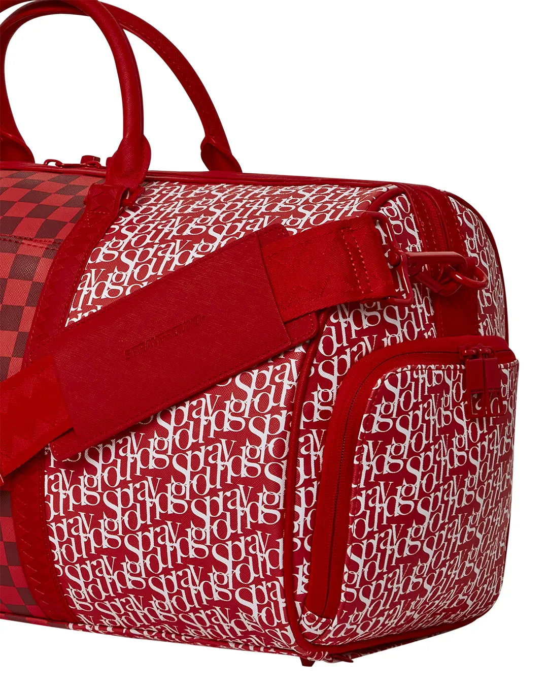 Tri Split Red Duffle  910d4400nsz