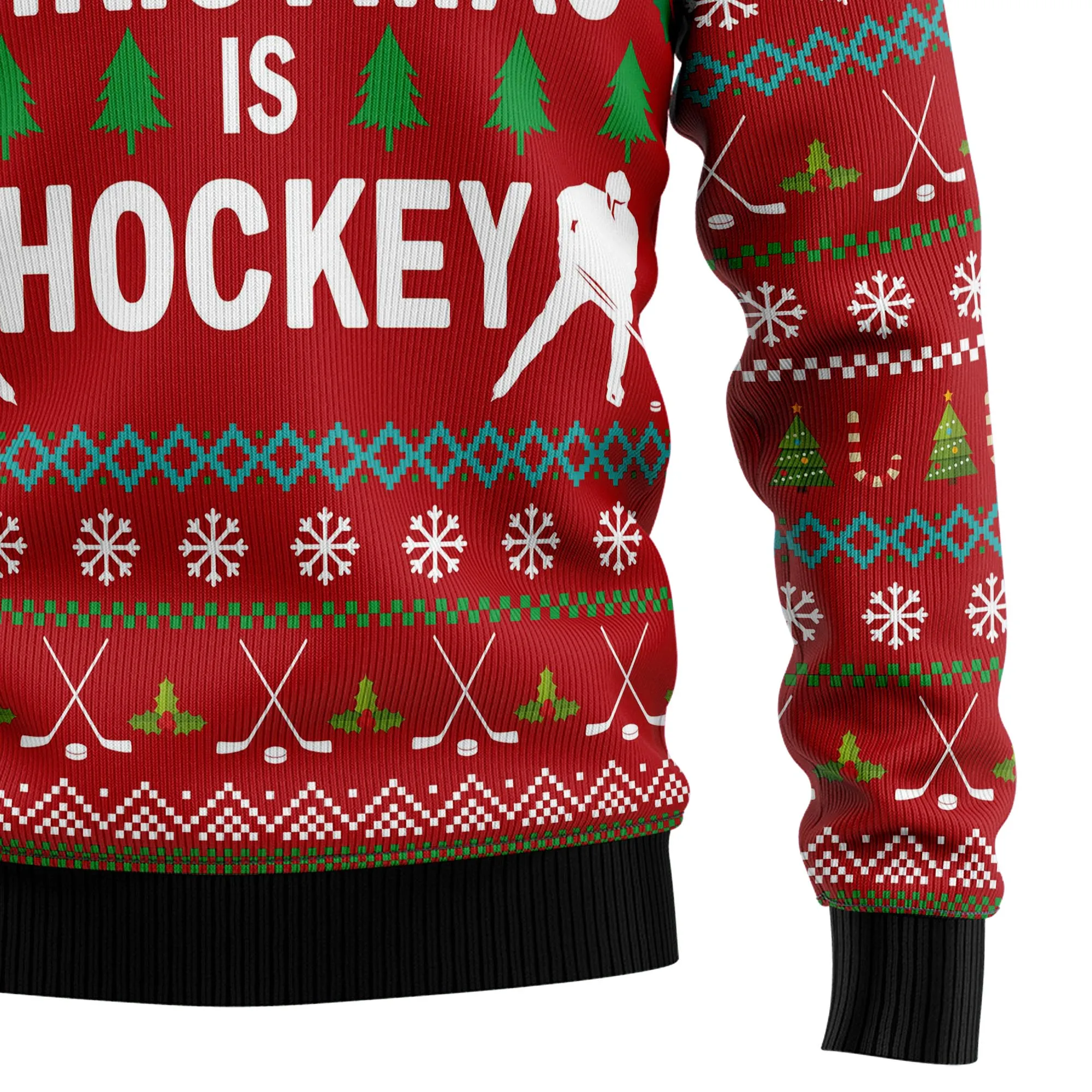 Ugly Christmas Sweater JulesRoche All-Over Print Cotton Blend