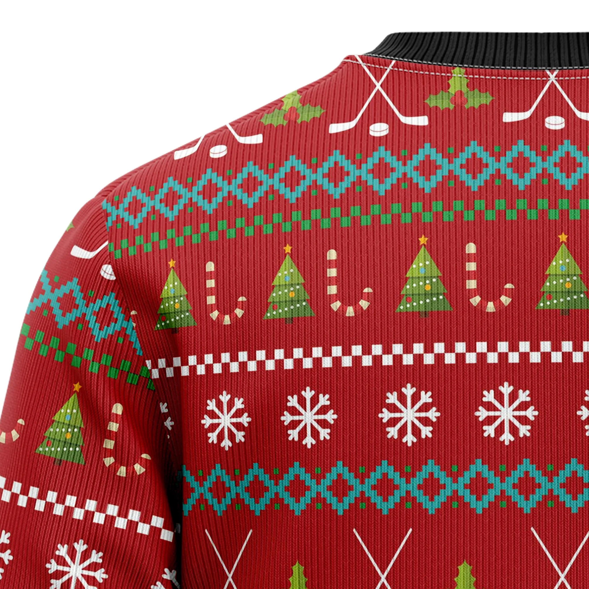 Ugly Christmas Sweater JulesRoche All-Over Print Cotton Blend