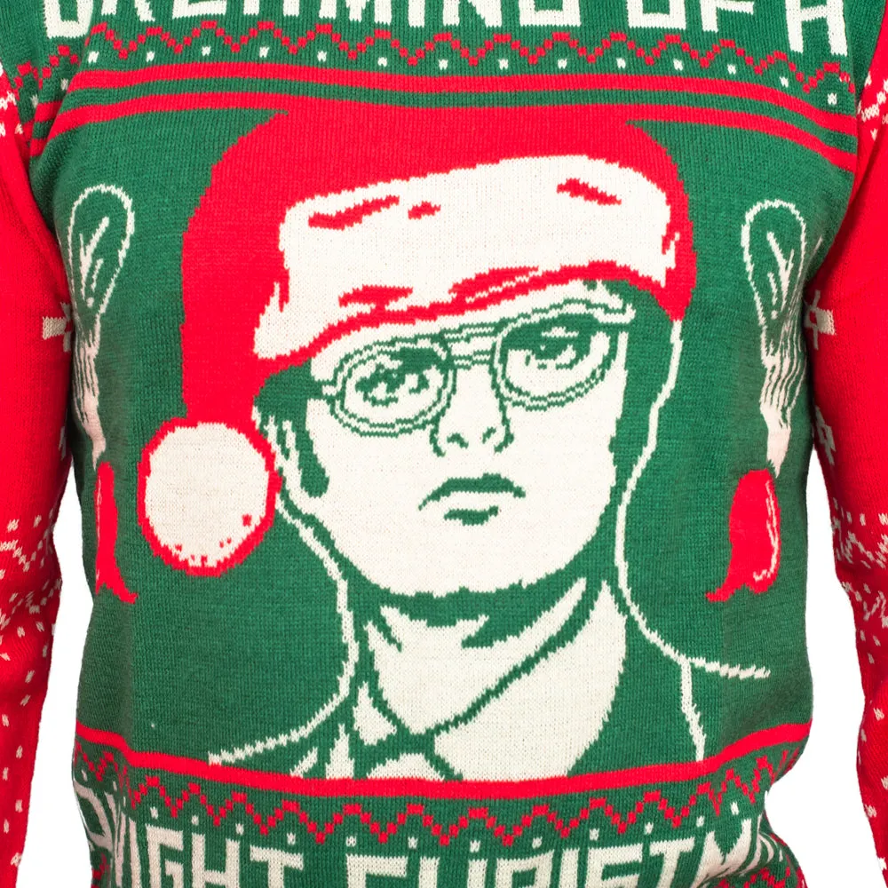 Ugly Christmas Sweater JulesRoche Dwight Schrute Festive Design
