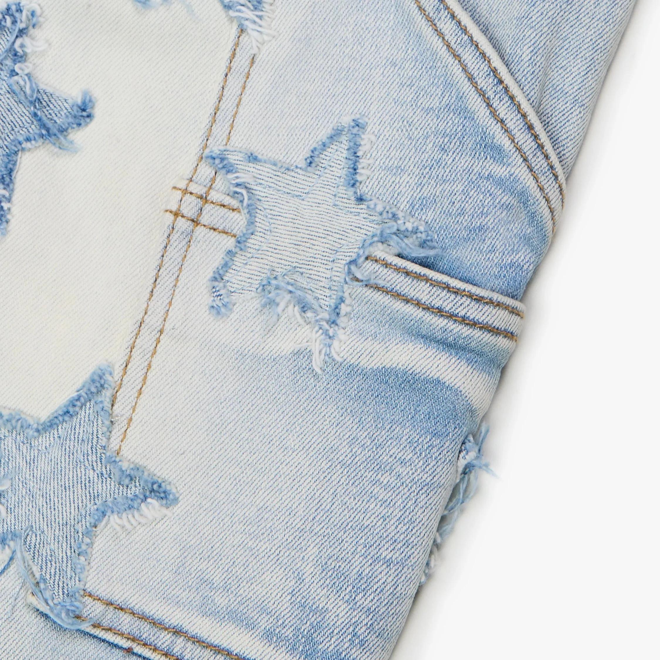 Valabasas "V-Stars" Washed Stacked Flare Jean