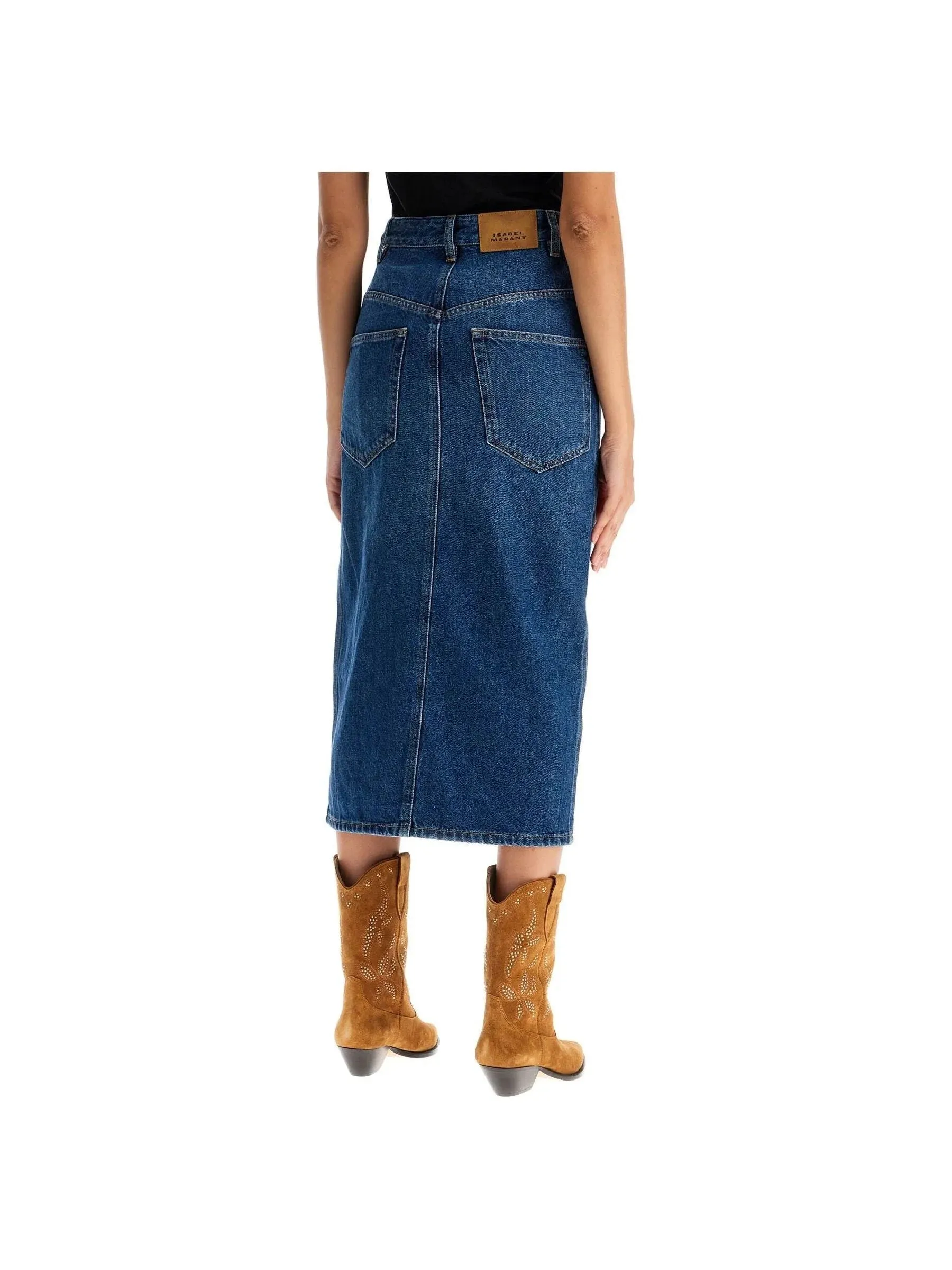 Vandy Denim Midi Skirt
