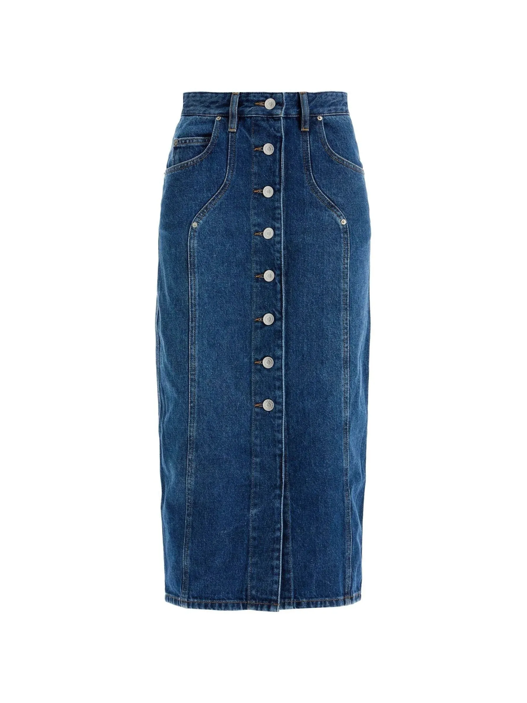 Vandy Denim Midi Skirt