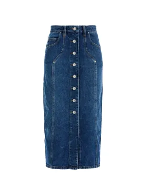 Vandy Denim Midi Skirt