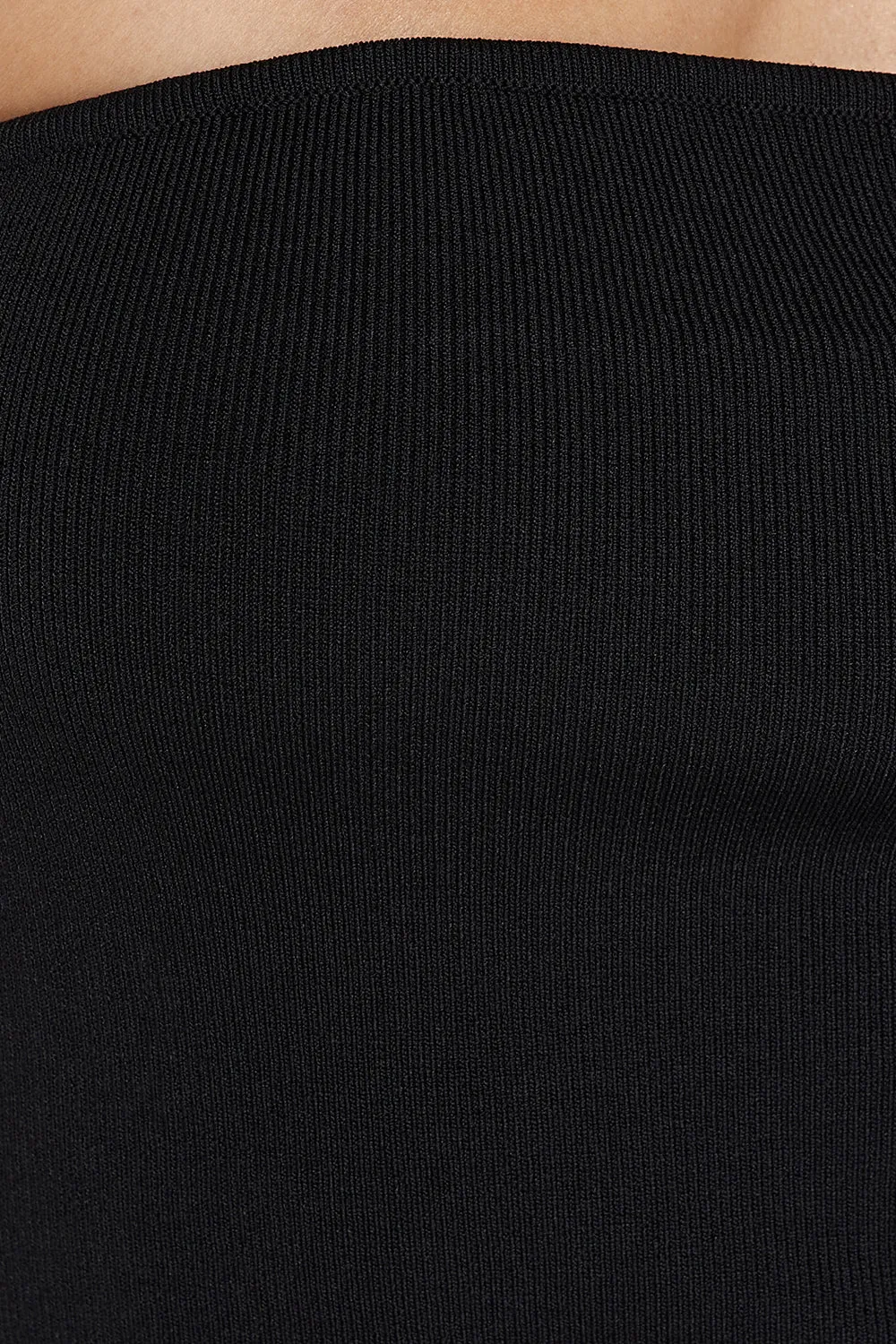 VERA BLACK KNIT BANDEAU TOP