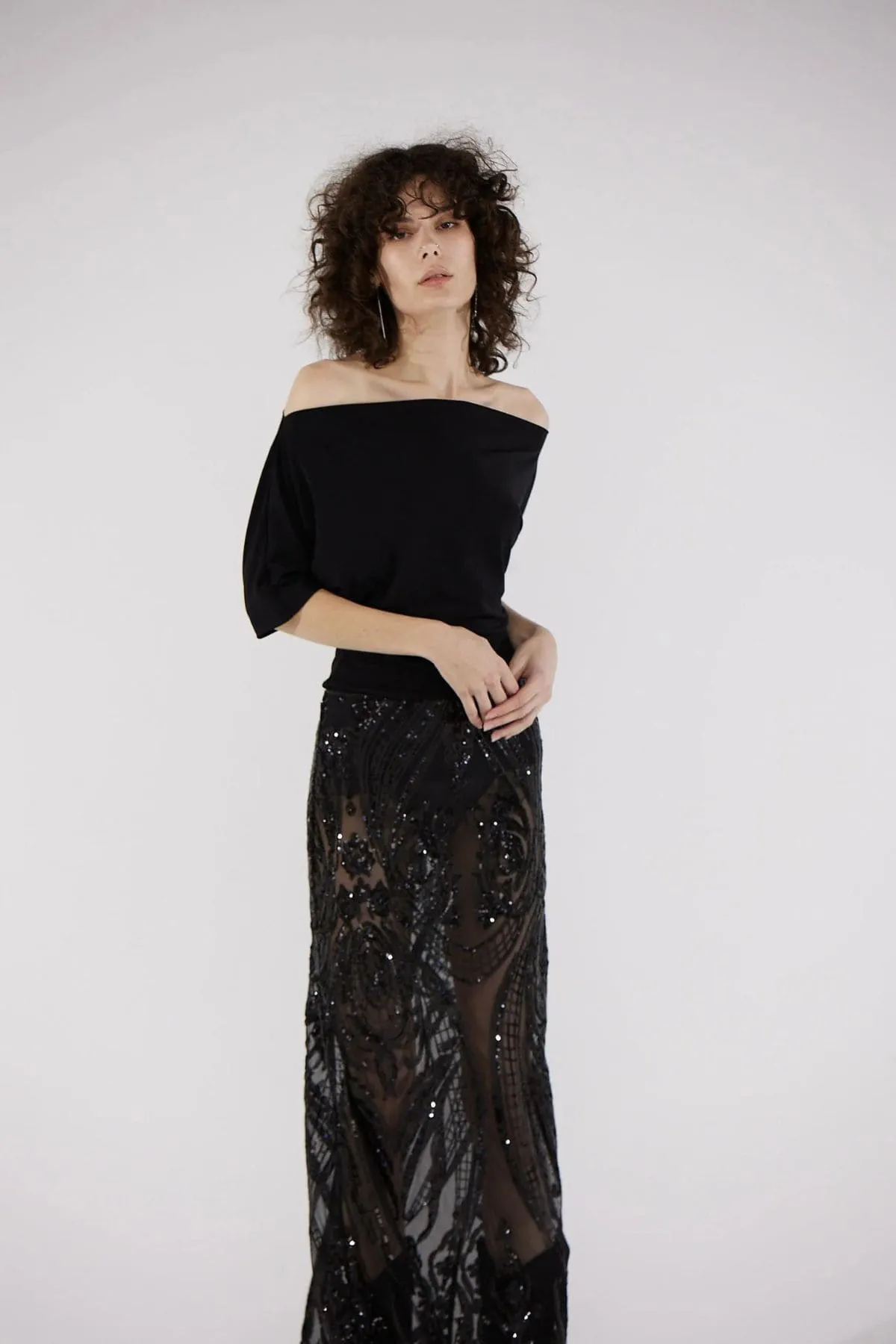 VERSAILLES SKIRT BLACK
