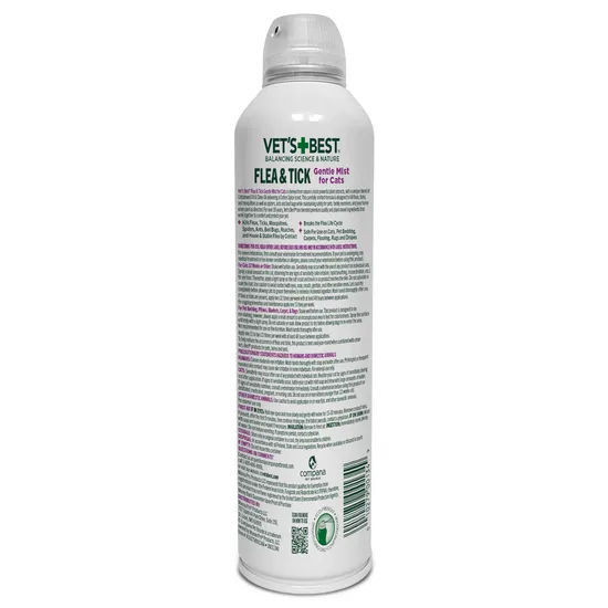 Vet's Best Flea and Tick Cat Gentle Mist – Cotton Spice Scent