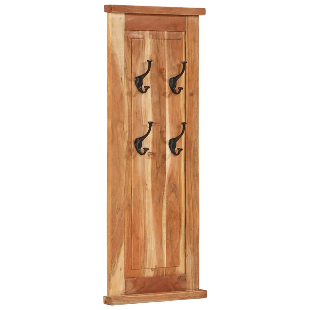 vidaXL Coat Racks 2 pcs Solid Wood Acacia 38x100 cm