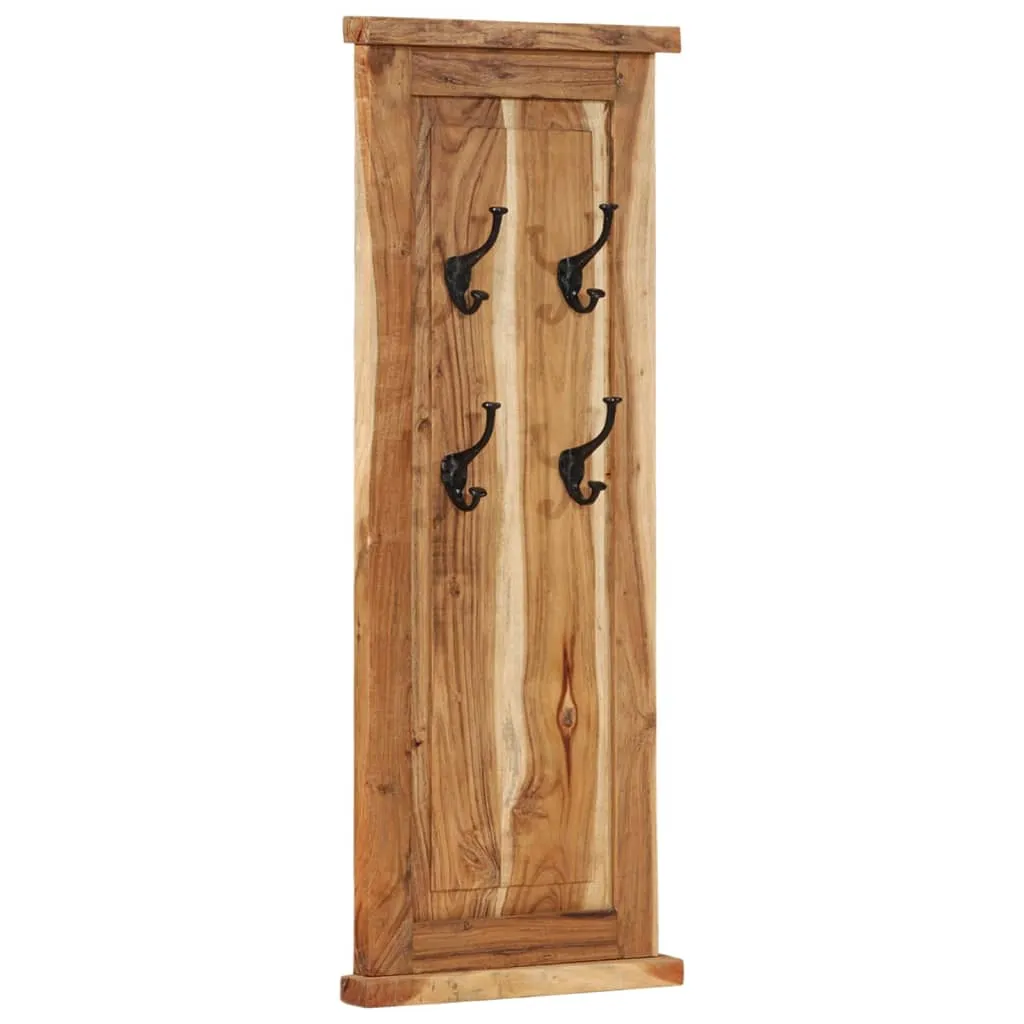 vidaXL Coat Racks 2 pcs Solid Wood Acacia 38x100 cm