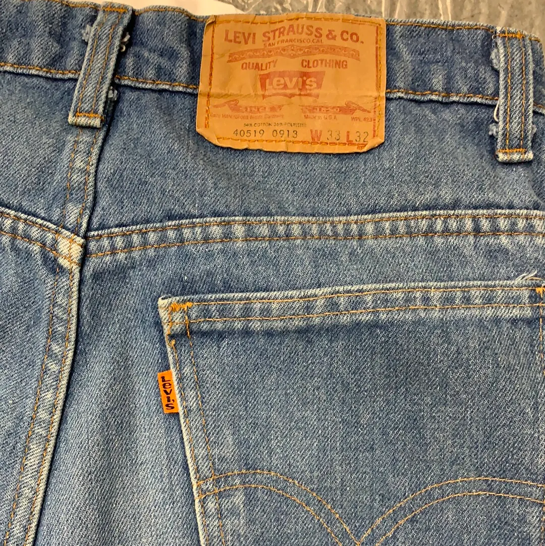 Vintage Levi’s Two Tone Blue Denim Jeans - W33
