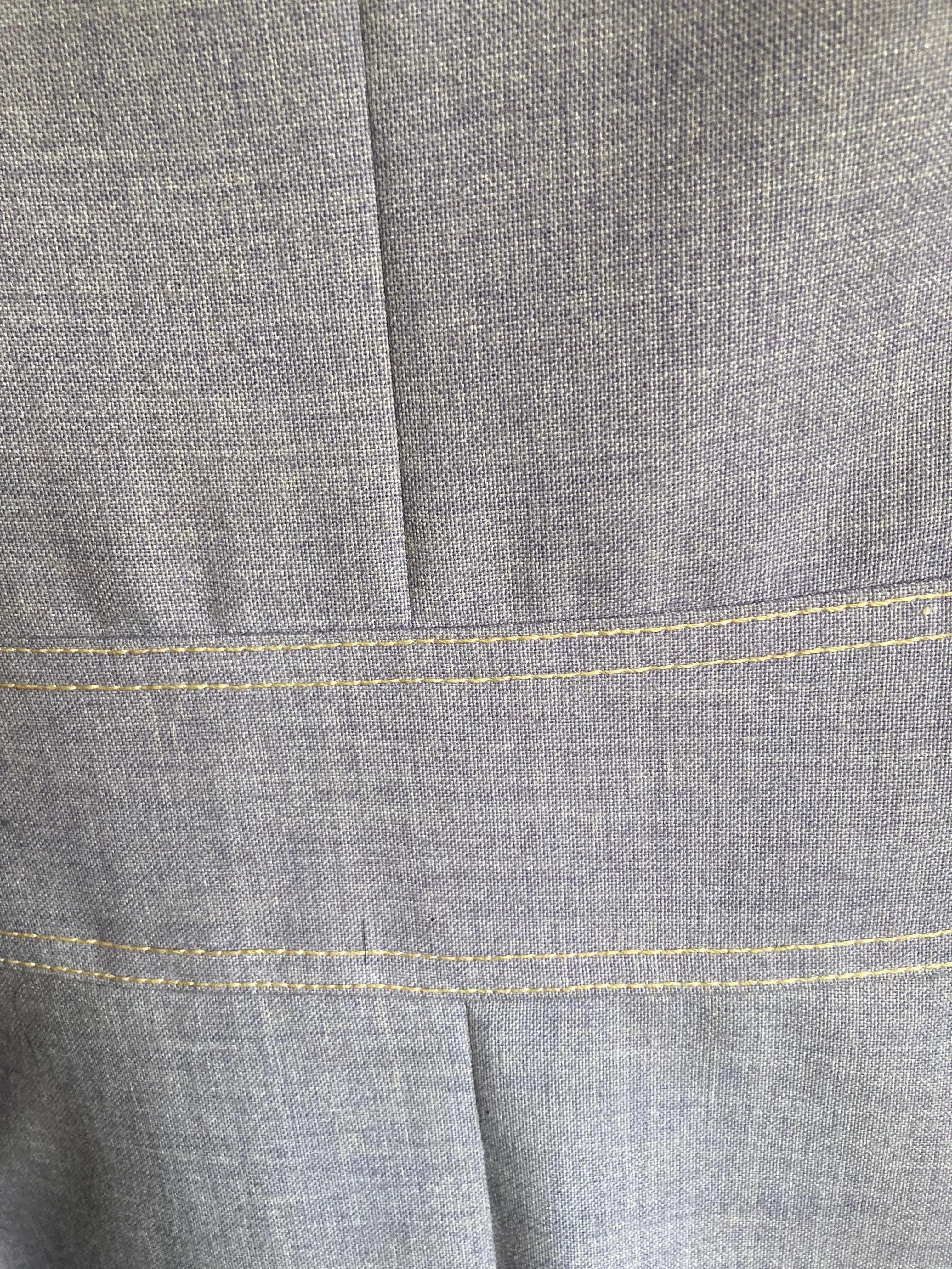 Vintage Pale Blue Long Sleeved Coat UK Size 12