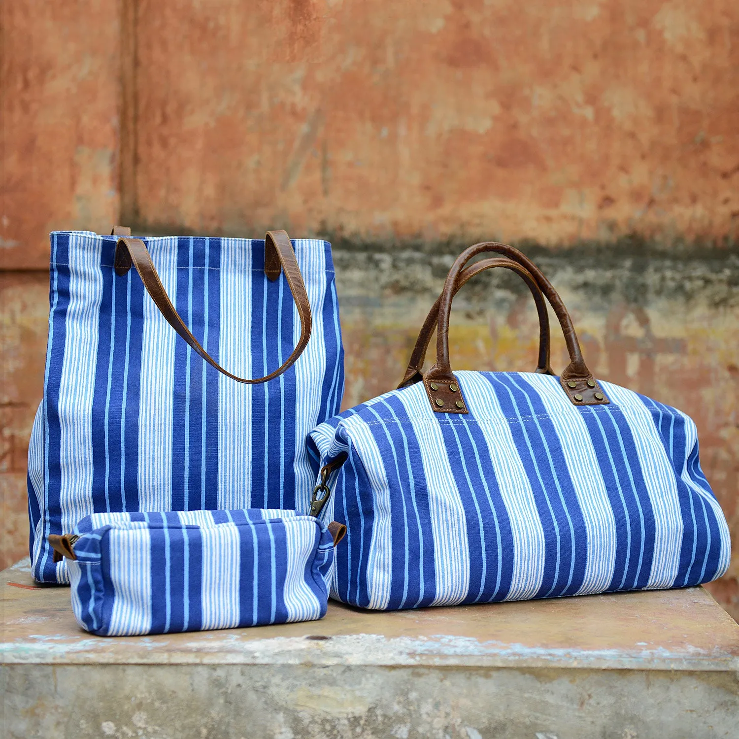 Vintage Stripe Duffle Bag